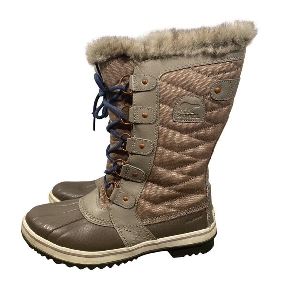 Sorel WOMEN'S TOFINO II BOOTs waterproof Mid-Calf Canvas Snow Boots 8.5M kettle - Picture 1 of 8